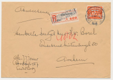 Aangetekend Eindhoven v. Arslaaan 1943 - Overstempeld strookje