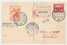 Aangetekend Maastricht Heugem 1946 - Noodstrookje