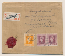 Aangetekend Soestdijk 1947 - Overstempeld strookje Soest