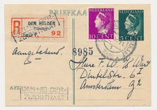 Aangetekend Den Helder Zuidstraat 1946 - Overstempeld strookje
