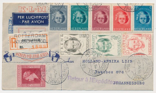 Aangetekend Rotterdam Goudschesingel 194- Overstempeld strookje 