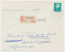 Aangetekend Breukelen 1962 - Overstempeld strookje Loenersloot