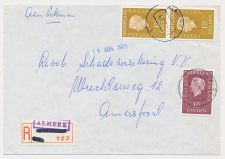 Aangetekend Almere 1979 - Overstempeld strookje Amsterdam