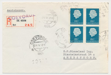 Aangetekend Coevorden 1966 - Overstempeld strookje De Krim