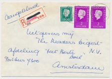 Aangetekend Bemmel 1980 - Overstempeld strookje Doornenburg