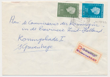 Aangetekend s Gravenhage Wouwermanstraat -Overstempeld strookje 