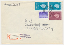 Aangetekend Amsterdam Ankerplaats 1982 - Overstempeld strookje 