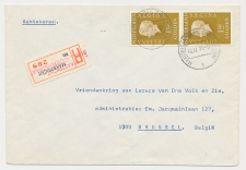 Aangetekend Maastricht Cortenstraat 1974 - Overstempeld strookje