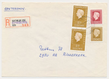 Aangetekend Rijnsburg 1979 - Overstempeld strookje Katwijk