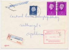 Aangetekend Arnhem Elderveld 1976- Overstempeld strookje 