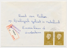 Aangetekend Utrecht Bernadottelaan 1974 - Overstempeld strookje 