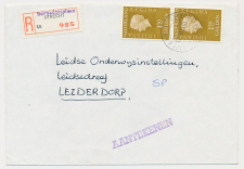 Aangetekend Utrecht Bernadottelaan 1974 - Overstempeld strookje 