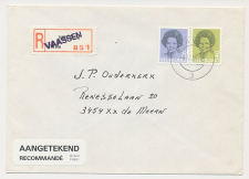 Aangetekend Vaassen 1988 - Overstempeld strookje Wessem