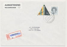 Aangetekend Vinkeveen 1990 - Overstempeld strookje Maarssen