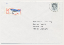 Aangetekend Ommen 1986 - Overstempeld strookje Nieuwleusen