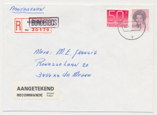 Aangetekend Hoofddorp Bunderbos 1986 - Overstempeld strookje 