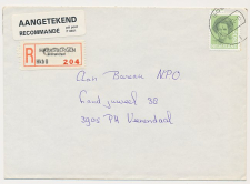 Aangetekend Goor 1992 - Overstempeld strookje Haaksbergen