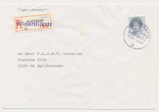 Aangetekend Rotterdam Bilderdijk 1986 - Overstempeld strookje
