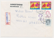 Aangetekend Doesburg 1996 - Overstempeld strookje Dieren