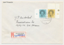 Aangetekend Roosendaal Kadeplein 1988 - Overstempeld strookje 