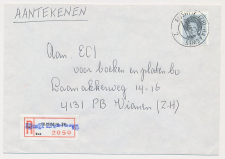 Aangetekend Rijswijk Haagweg 1989 - Overstempeld strookje  