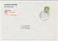 Aangetekend Terneuzen Markt 1990 - Overstempeld strookje 