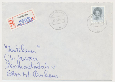 Aangetekend Nijmegen Daalseweg 1986 - Overstempeld strookje 