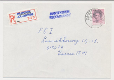 Aangetekend Maarssen Julianaweg 1985 - Overstempeld strookje 