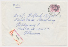 Aangetekend Monnickendam 1983 - Overstempeld strookje Marken