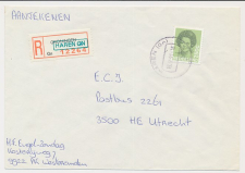 Aangetekend Haren Gn 1991 - Overstempeld strookje Groningen