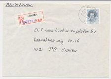 Aangetekend Holten 1987 - Overstempeld strookje Nijverdal