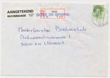 Aangetekend Goes De Spinne 1991 - Overstempeld strookje 