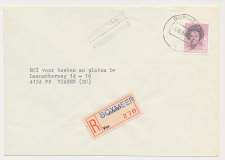 Aangetekend Boxmeer 1984 - Overstempeld strookje Venray