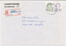 Aangetekend Scherpenzeel 1996 - Overstempeld strookje Ermelo