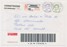 Aangetekend Sprang-Capelle 1994 - Overstempeld strookje Oisterwi