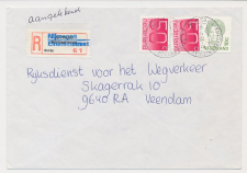 Aangetekend Nijmegen Einstein 1994 - Overstempeld strookje Sitta