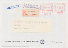 Aangetekend Voorburg Mariannelaan 1983 - Overstempeld strookje  