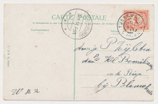 Grootrondstempel Tjerkwerd - Blauwhuis 1911