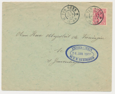 Grootrondstempel Ten Boer - s Gravenhage Koningin 1909