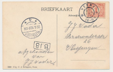 Grootrondstempel Veere - Vlissingen 1910