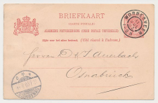 Grootrondstempel Wormerveer - Osnabruck Duitsland 1903