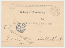 Grootrondstempel Weerselo - Almelo 1912