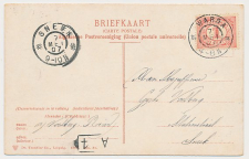 Grootrondstempel Warga - Sneek 1907
