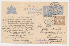 Grootrondstempel Zundert - Emden Duitsland 1910