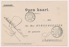 Grootrondstempel Zuidbroek - Sappemeer 1908