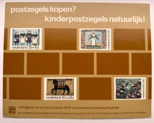 PTT Reklame-schildje Em. Kind 1975