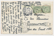 Grootrondstempel traject: Amsterdam - Antwerpen E 1909