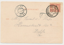 Grootrondstempel traject: Amsterdam - Antwerpen X 1902