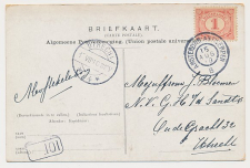 Grootrondstempel traject: Amsterdam - Antwerpen B 1910