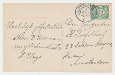 Grootrondstempel traject: Amsterdam - Antwerpen C 1913 
